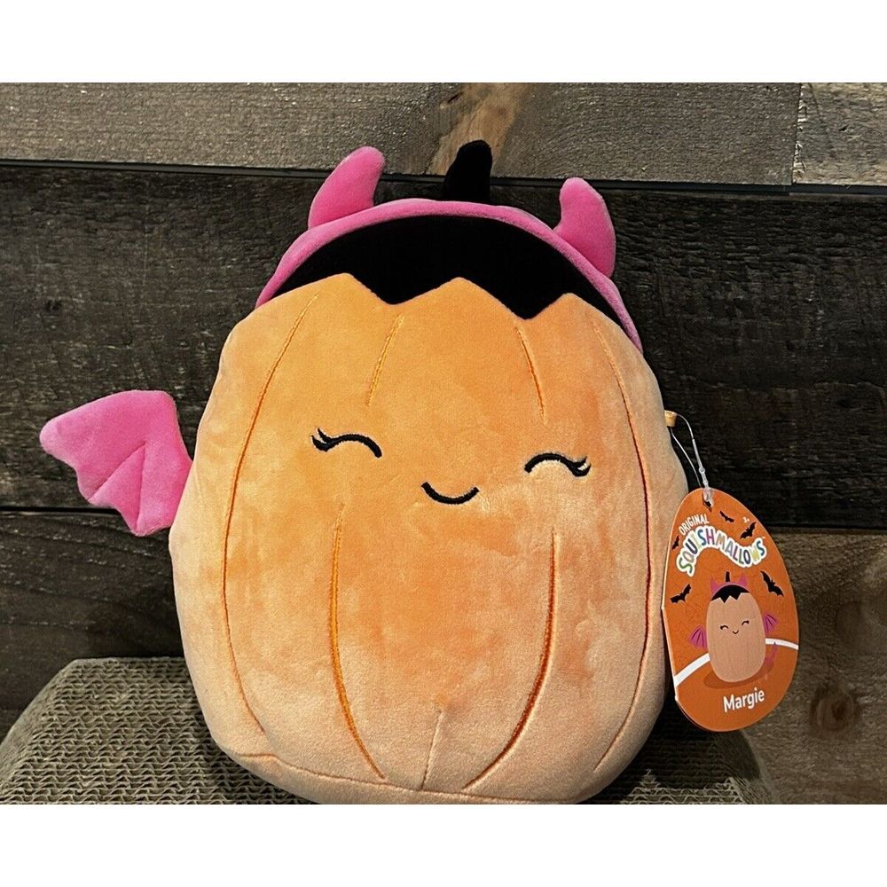 Squishmallows Margie The Bat Halloween Edition 8 inch Plush Toy - Pink
